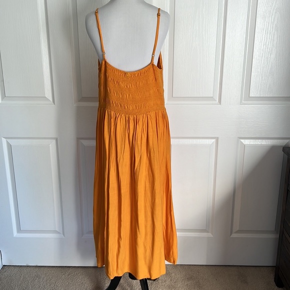 NWT Wild Fable Orange Smocked Midi Dress Sz XXL - Picture 6 of 14